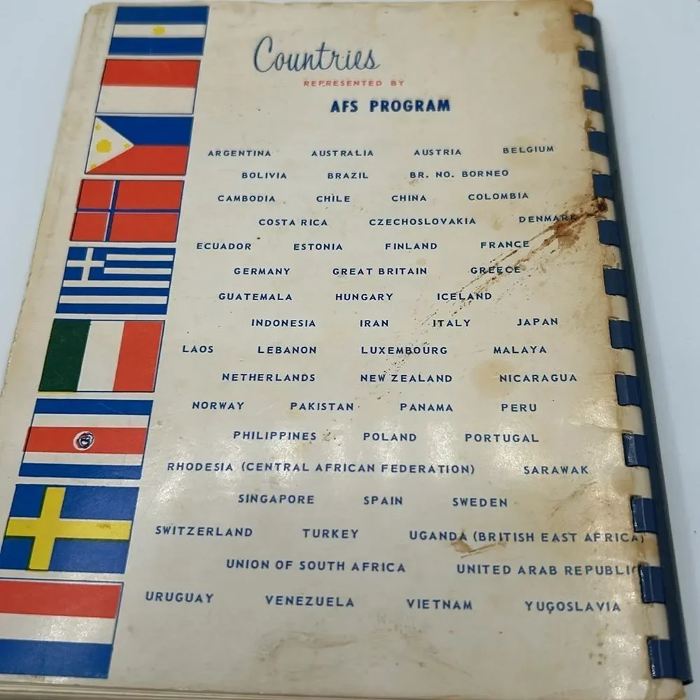 Mid-century American Field Service International Cookbook